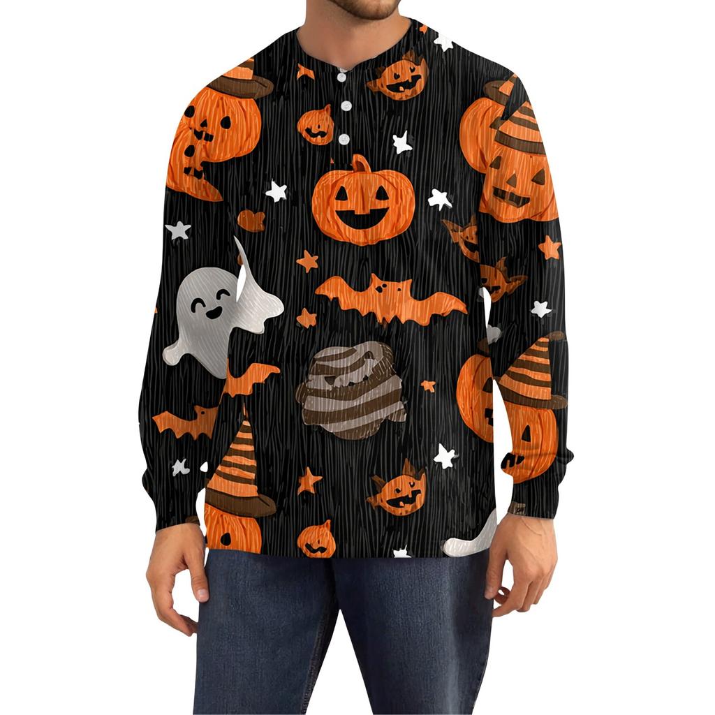 Pánská volná ležérní mikina s dlouhým rukávem, klopou a zapínáním na zip