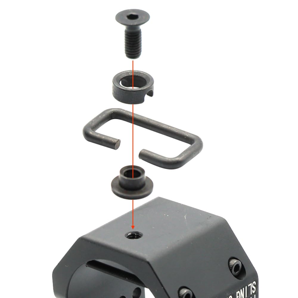 Ryohin Buhin Sling Swivel End Type A for Tokyo Marui P90 Series Rear Sling Mount Sling Adapter for One-Point Slings, Airsoft