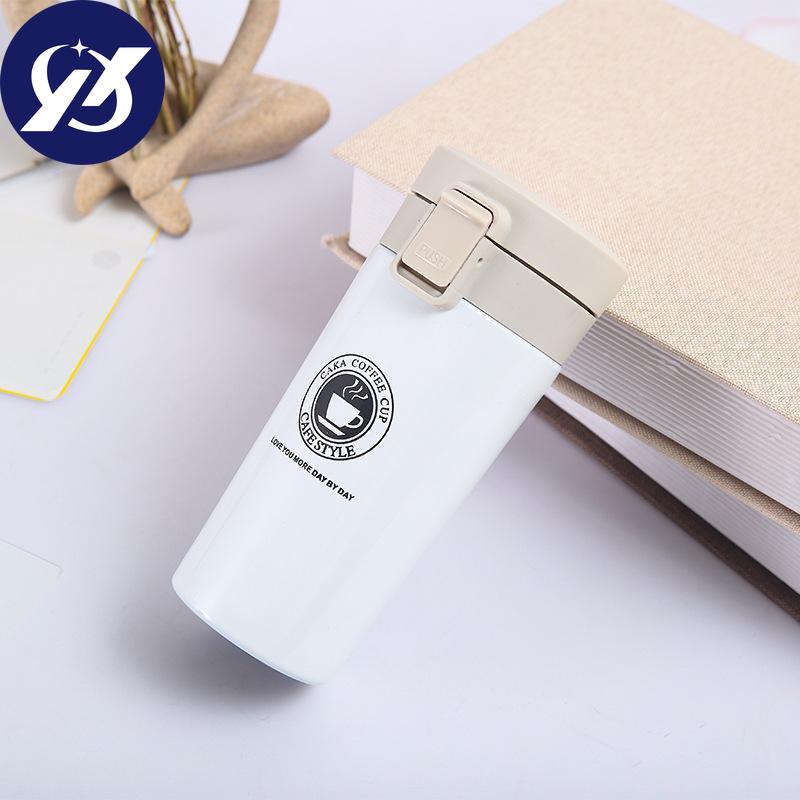 304 Rostfritt Stål Kaffekopp Dubbel Vakuumflaska Affärs Kontor Presentkopp