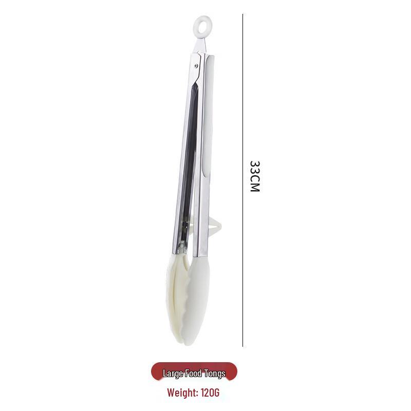 Ruhan 12-inch Stainless Steel Food Tongs