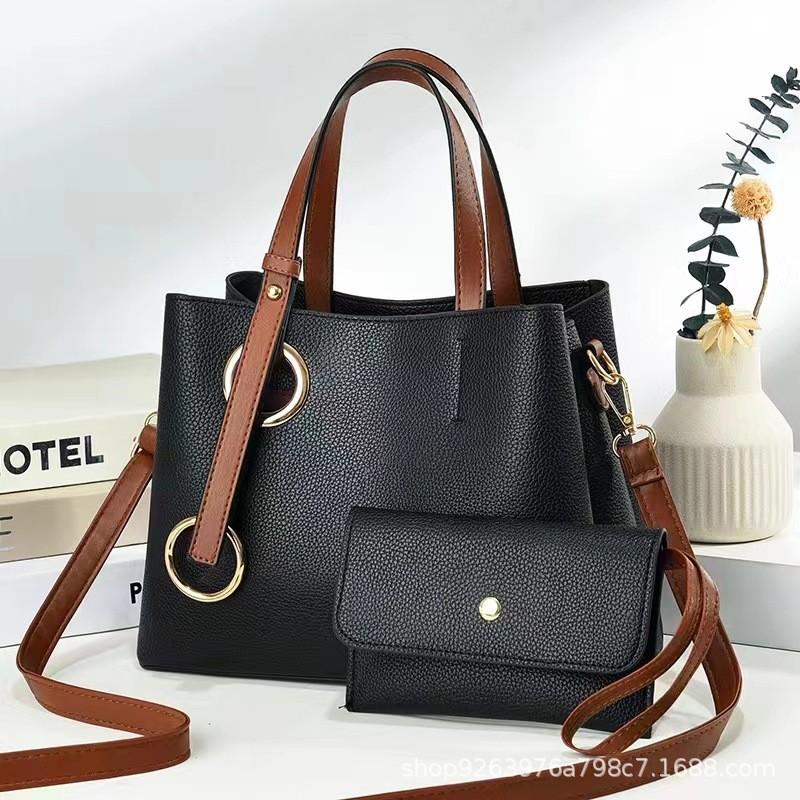 Elegant Everyday Tote Bag In Various Colors With Unique Letter Pattern Design