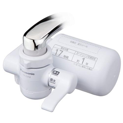 Panasonic Faucet-Mounted Water Purifier, White, TK-CJ12-W