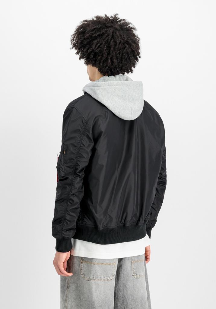 Demiseason Jacket Alpha Industries MA-1 TT Hood (196108) Black (196108-03)