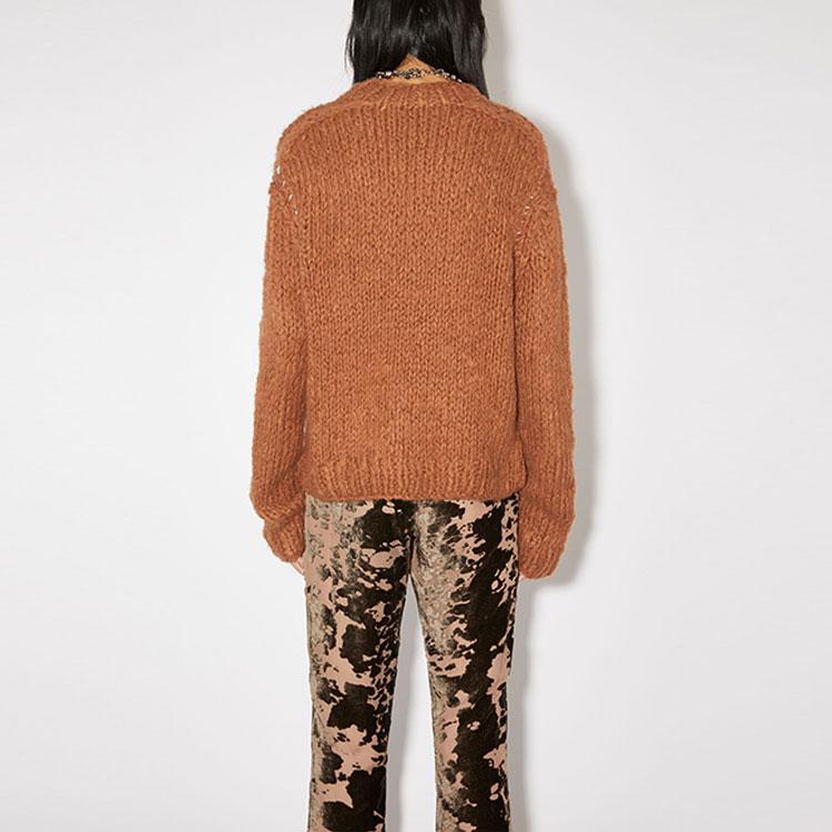 Acne Studios FW23 Sweater Unisex Ginger Brown C60075-DH4