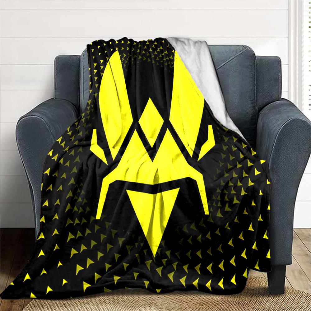 1pc Blanket - logo Team Vitality Print Design,Lightweight Blanket for Sofa,Bed- Soft &Warm,Gift for All Seasons