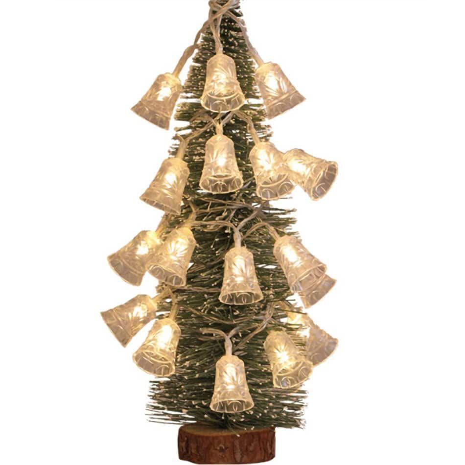 Plastic Christmas Jingle Bell Light String (3m, 16 LED, Warm White) LED Fairy Lights