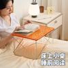 Acrylic Side Table Low Table Plywood Rectangle Top Stainless Steel Frame Small Home Decoration Wire Base Small Table