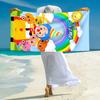 Personalized Sonic Adventure Beach Towel Microfiber Beach Towel Thin Absorbent for Beach Swimming Yoga Bath Sports. 091086