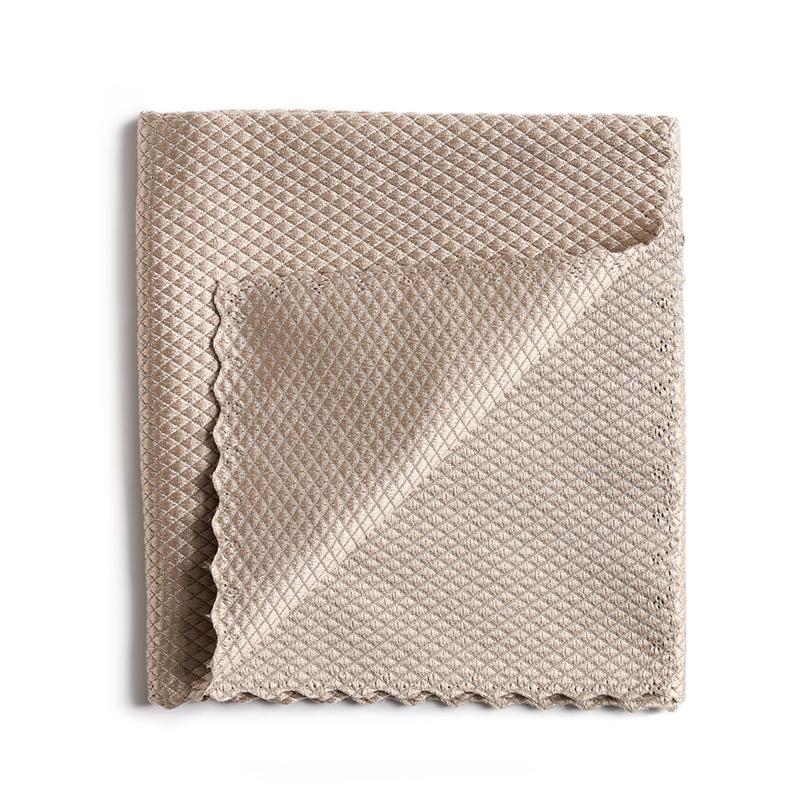 Fish Scale Cloth - Absorbent, Non-Shedding Kitchen Dish Cloth for Streak-Free Glass & Household Cleaning