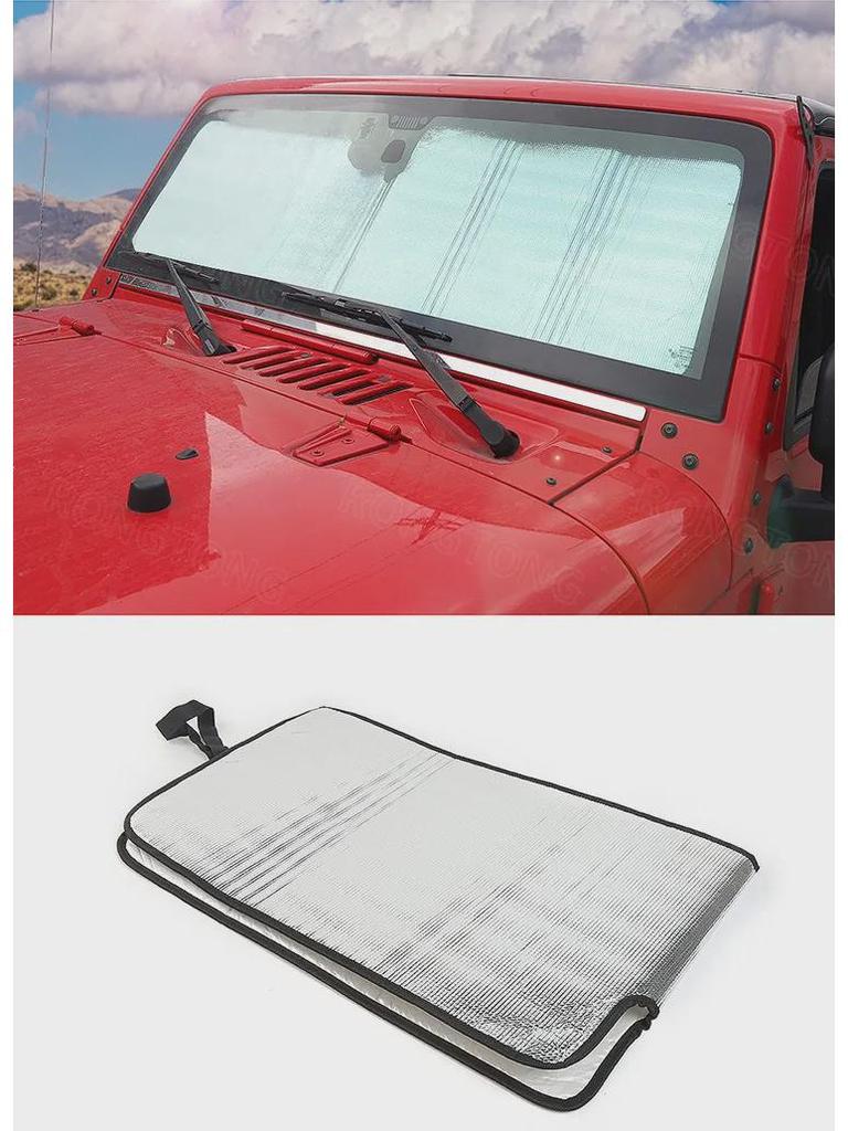 Custom Sunshade Heat Insulator & Light Blocker for 2007-2017 JK Wrangler