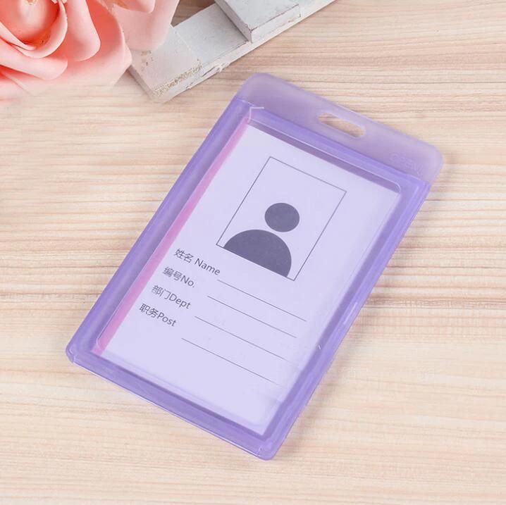 1pcs Waterproof Transparent Card Holder Plastic Card Id Badge Holders Case To Protect Credit Cards Card Protector Cardholder