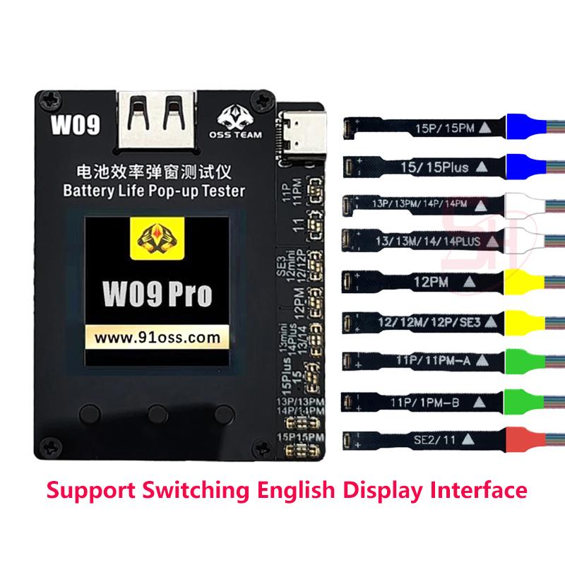 OSS W09 Pro RELIFE XA2 Pro Battery Programmer for iphone 11 12 13mini 14 15Pro Max Battery Health Changed to 100% Pop-up Repair