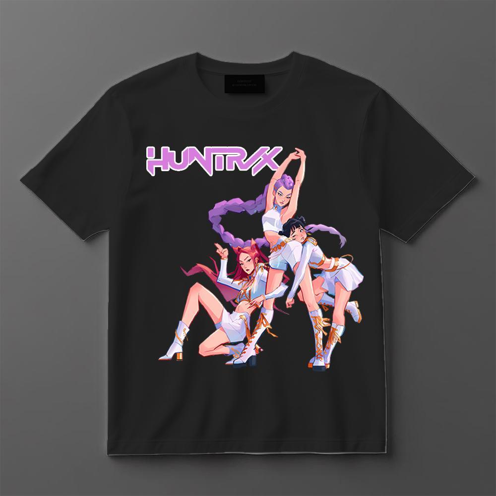 

Kpop Demon Hunters Children s T-shirt 2025 Cute Cartoon Casual Oversized Top Harajaku Unisex Hip-hop Trend Boys Girls Anime Tees 4XL