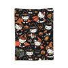 Hello Kitty Halloween Knitted Blanket Bats Ghost Plush Throw Blankets Home Couch Personalised Soft Warm Bedspreads,