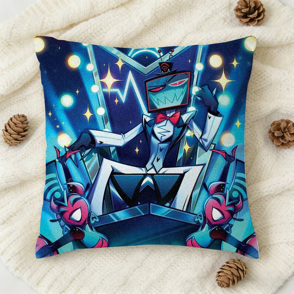 Vox H-Hazbin H-Hotel Double-Sided Printed Square Decorative Cushion Cover For Sofa Living Room Home Decor