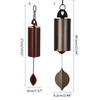 Antique Windbells Metal Wind Chimes Deep Resonances Serenity Bells for Indoor Outdoor Home Yard Garden Decoration