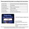 DC 5V Schumann Wave Generator 0.01-99999Hz Adjustable Frequency Sine Wave Signal Generator Type C Touch Screen Audio Resonator