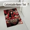 Personalized Crystal Velvet Carpet,Lady Gaga Custom Printed Name, Plush Area Rug For Home Indoor Decor