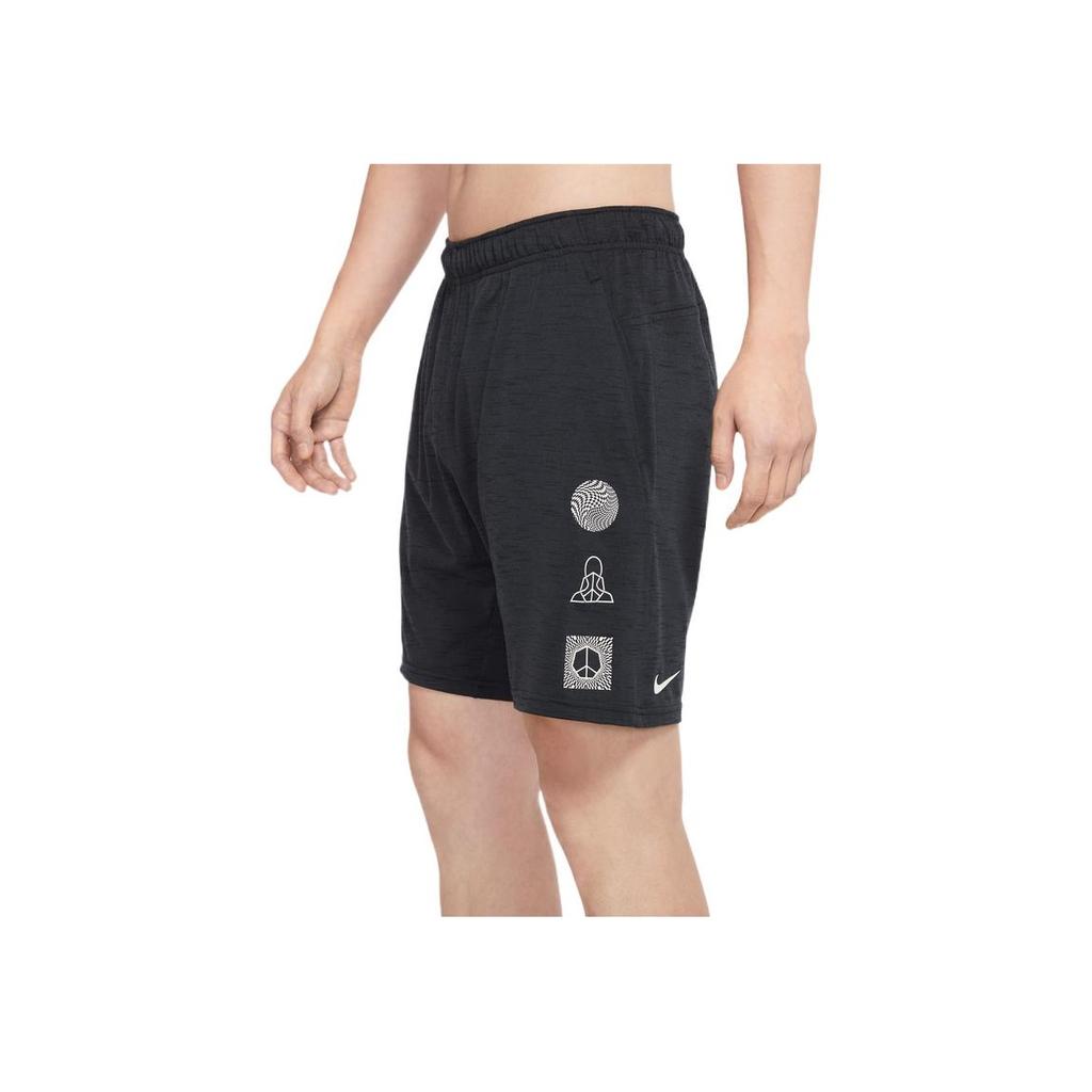 Nike Quick-Dry Solid Geometric Pattern Eco-Friendly Sports Shorts Men Bottoms Black DM8145-045