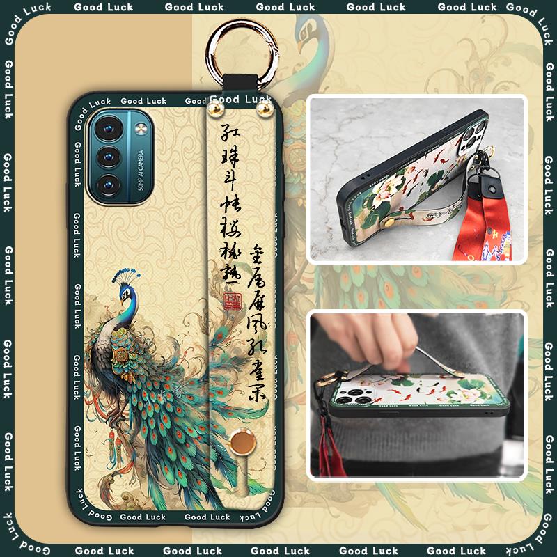 Phone Holder Silicone Phone Case For Nokia G11/G21 Protective Ring Fashion Soft Case Back Cover Durable Shockproof