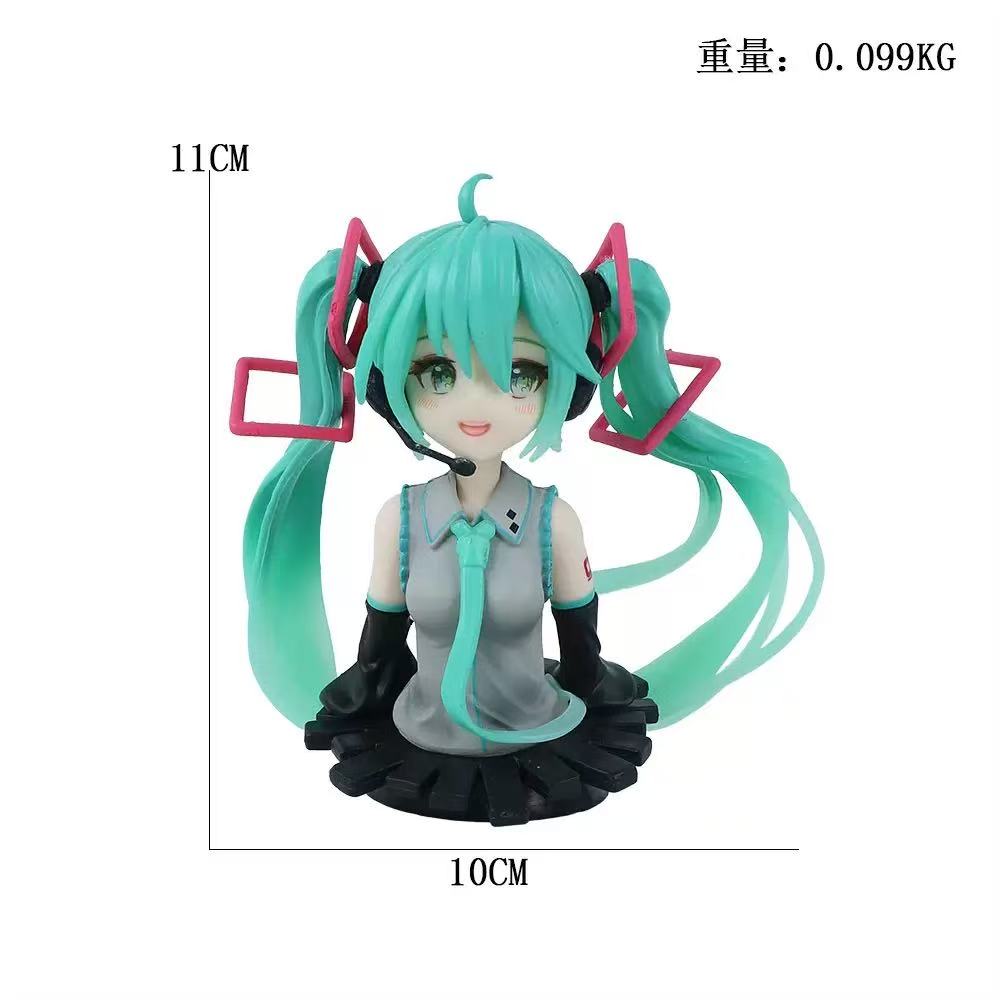 Multiple Models Hatsune Miku Action Figures Series Welsh Onion Singer Action Figures Model Collection Toy Cute Handmade PVC