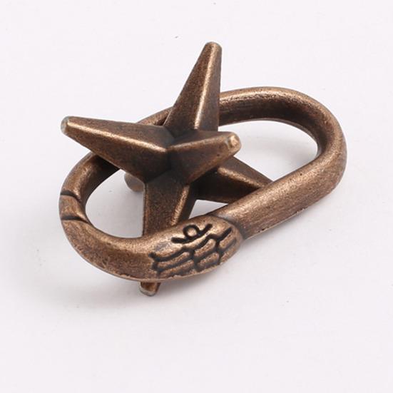 4Pcs Metal Brain Teaser Puzzle Lock Educational 3D Lock Game Kids Adults Mind Logic IQ Test Unlock Interlock Toy Toddlers Boys Girls Gift