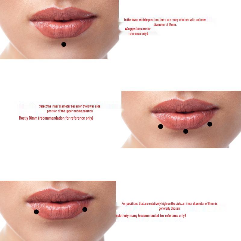 16G Titanium Steel Lip Ring for Men and Women - Stainless Steel Body Piercing Jewelry
