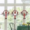 Christmas Decorations Wreath, Santa Claus Cartoon Doll Door Hanging, English Letter Dead Branch Vine Wreath Wreath