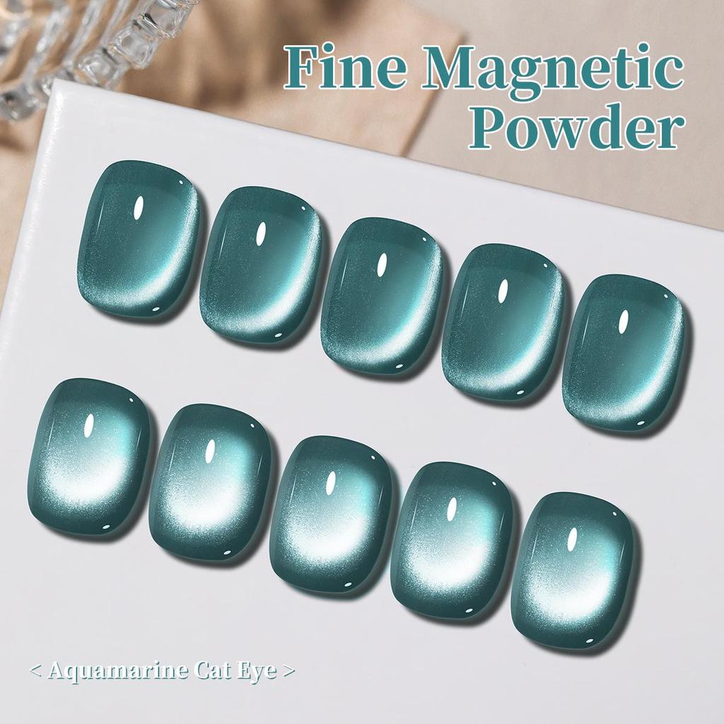 Aquamarine Cat Eye Gel Polish: Trending 2025 Nail Salon Specialty