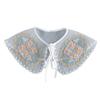 Embroidered False Collar for Women Teens Girls Elegant Detachable Faux Collar Blouse Collar Fashion Clothing Accessories