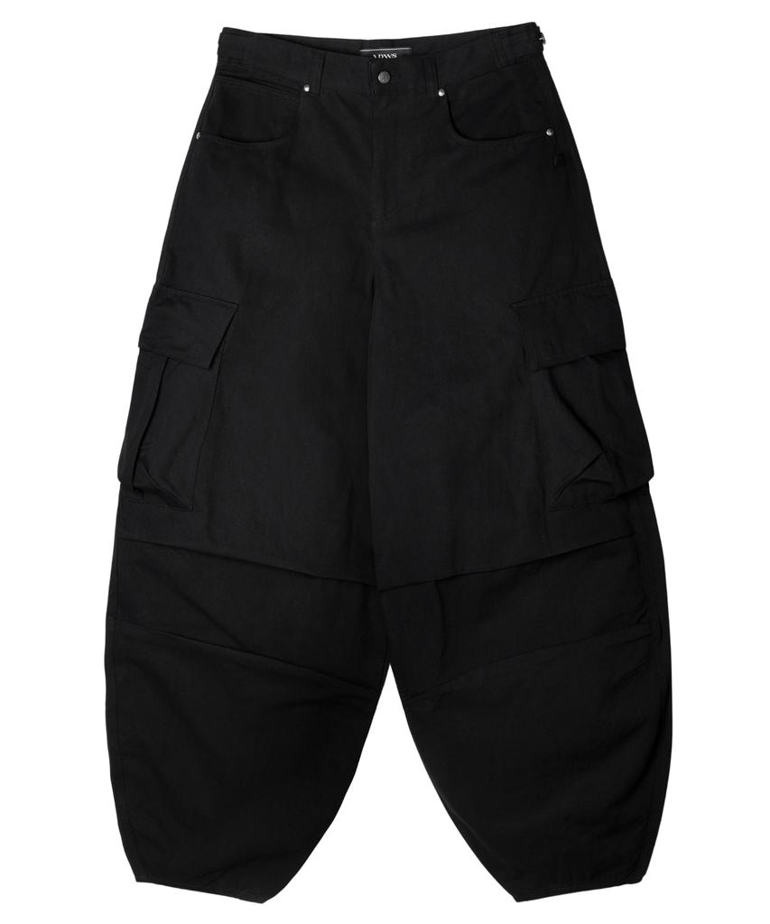 IDWS Andy Twill Balloon Cargo Pants Black