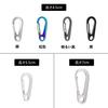 5-Pack Mini Carabiners with Snap Hooks, SUS420J2 Stainless Steel, Lightweight, Durable, Stylish, Multifunctional, Spring Hooks, 4.5cm (Silver)