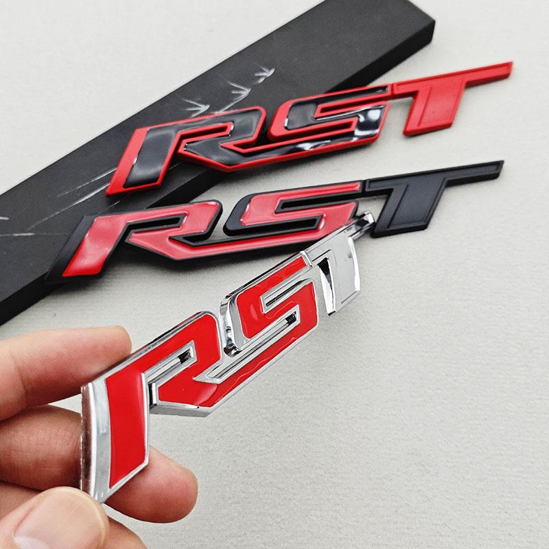 3D Metal Car Sticker Logo RST Emblem Front Fender Rear Trunk Badge For Chevrolet Silverado Tahoe Suburban Traverse Accessories
