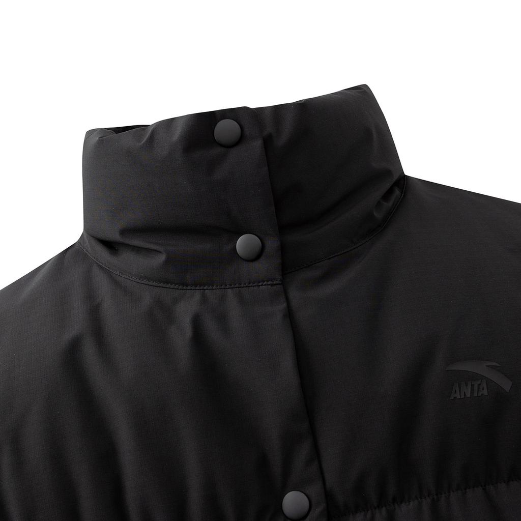 Anta Life Series Winter 2025 Down Vest Women Vests Basic-Black 962548906-7