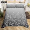 Gradient Color Duvet Cover Woodland Botanical Bedding Set Nature Rustic Tree Branch Leaf Comforter Cover Queen For Kids Adults
