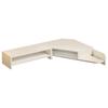 Corner Desktop Monitor Stand with Storage Rack