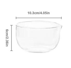 

Japanese Glass Bowl Milk Coffee Cup Transparent Tableware Fruit Baking Yogurt Vegetable Bowl Double Glazed Salad Bowl