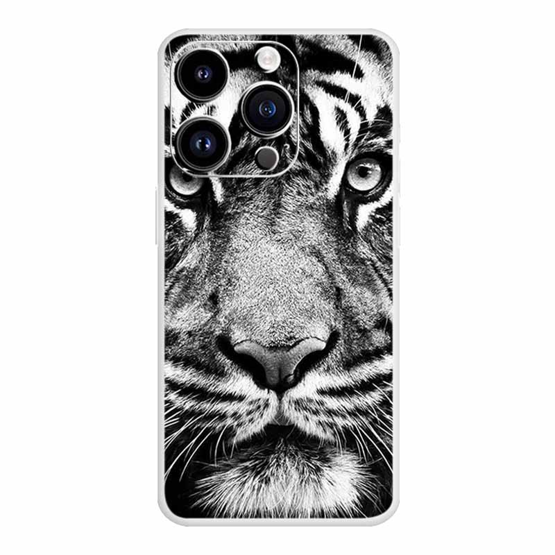 Für iPhone 16 Pro Max Hülle Luxus Silikon TPU Weiche Abdeckung Handyhülle iPhone16 plus 16e Stoßfester Bumper Funda Tiere Hülle