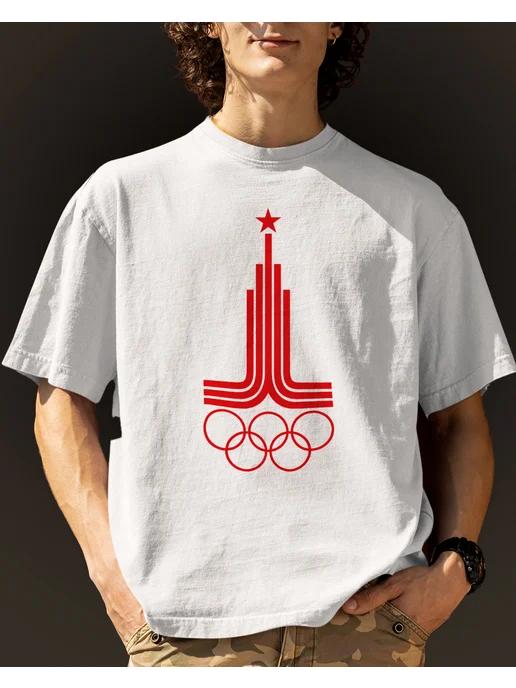Olympic Bear print T-shirt, USSR XL