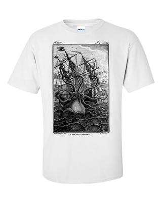 Kraken Le Poulpe Colossal Giant Octopus Pierre Dnys De Montfort TShirt