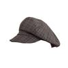 5 Early Autumn New Plaid Newsboy Hat Women's Big Head Circumference Shows the Small Beret Tide