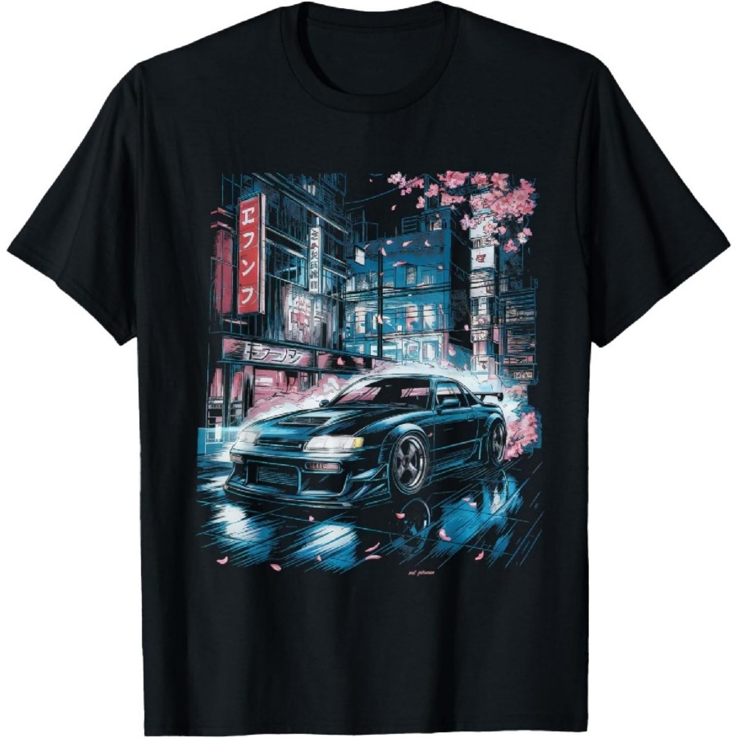 Японская футболка мужская JDM Япония Стритрейсинг Стритвир Футболка2 S