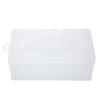 Organisateur Porte-Masque Rectangulaire Plastique Transparent Avec Couvercle Boîte de Rangement Contenant de Collection Étui Rangement