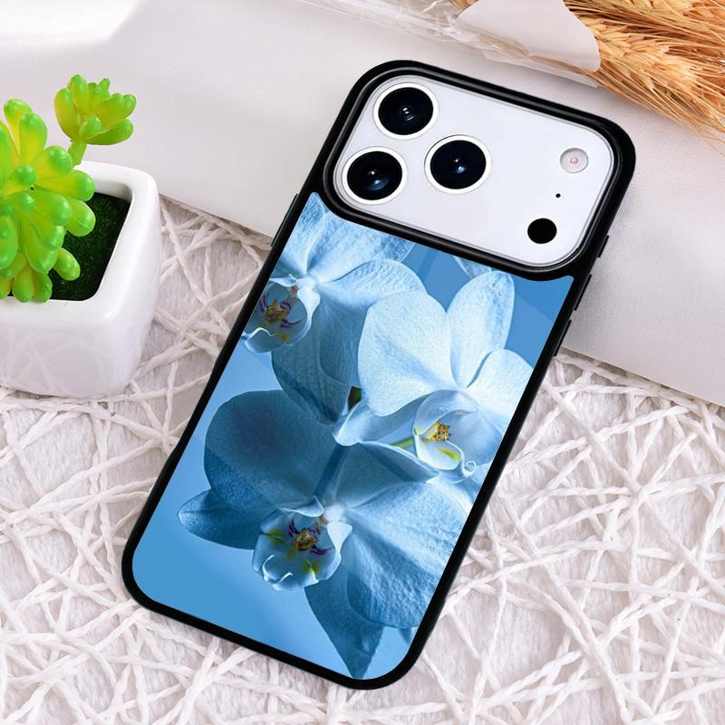 Orchid Flowers Colorful Soft Shockproof Phone Case for iPhone 17 Air 16e 15 11 12 14 13 Pro Max Cover Coque