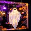 Halloween Atmosphere Props Swing Ghost Hanging Decoration Witch Hat Ornament with LED Decorative Decor String Light Remote Control Light-up