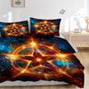 3pcs Enchanted Celestial Star Bedding Set, Including 1 Quilt Cover and 2 Pillow Shams, Without Filling, Soft and Comfortable Home Bedroom Fa