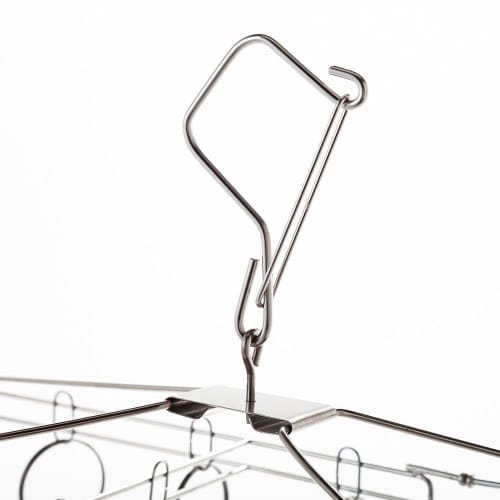 CAINZ Anti-Tangle Stainless Steel Hanger, 20 Hangers, 35cm Wide x 24cm Deep x 30cm High, for Laundry, Laundry, and Drying.