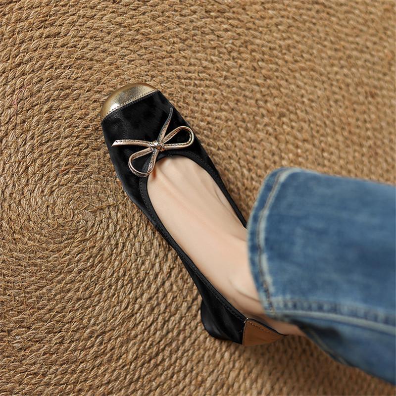 Fashion New Spring/summer Round Toe Genuine Leather Shoes for Women Fashion Leopard Print Women Pumps Women Shoes Chunky Heels Loafers