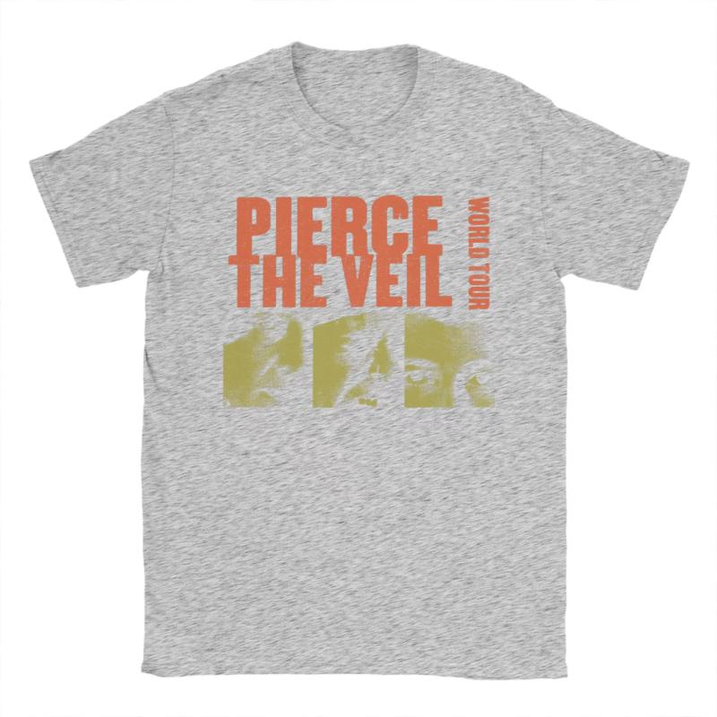 2025 Summer/Autumn retro PIERCE THE VEIL printed T-shirt loose and casual short-sleeved trendy top for men and women