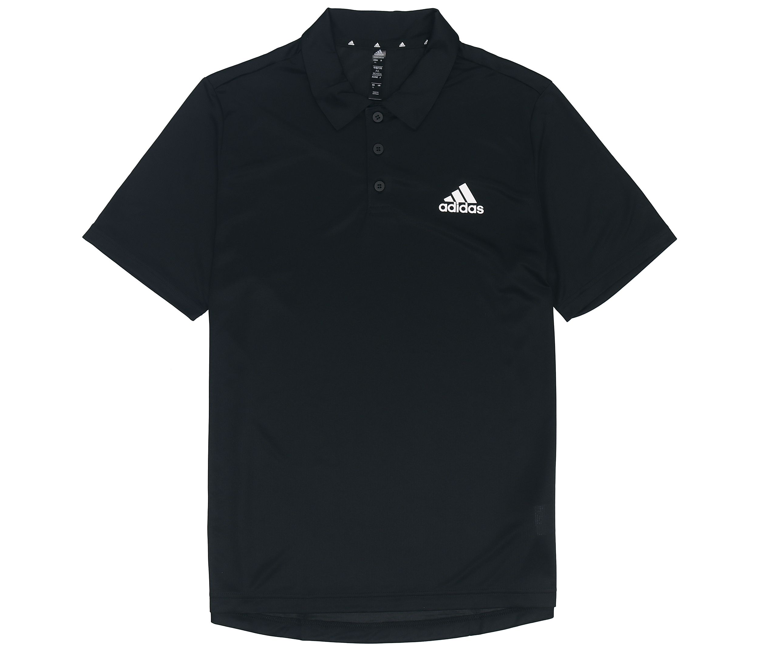 Adidas Polo Shirts Men s Black Polo Collar Moderate Straight Fit GM2134 S